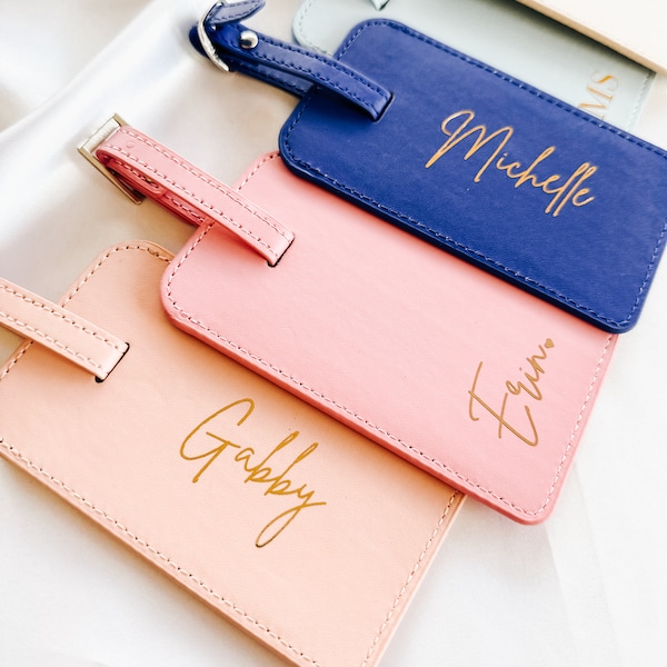 Custom Luggage Tag | Bridesmaid Gifts | Bachelorette Party Gifts | Bridesmaid Proposal | Personalized Travel Wallet | Gifts for Mom