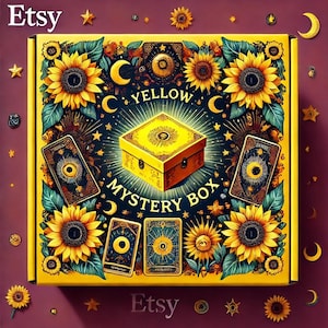 Limited Edition Sunflower Tarot Mystery Box | Intuition Crystals, Incense, Personalized Tarot Reading & More