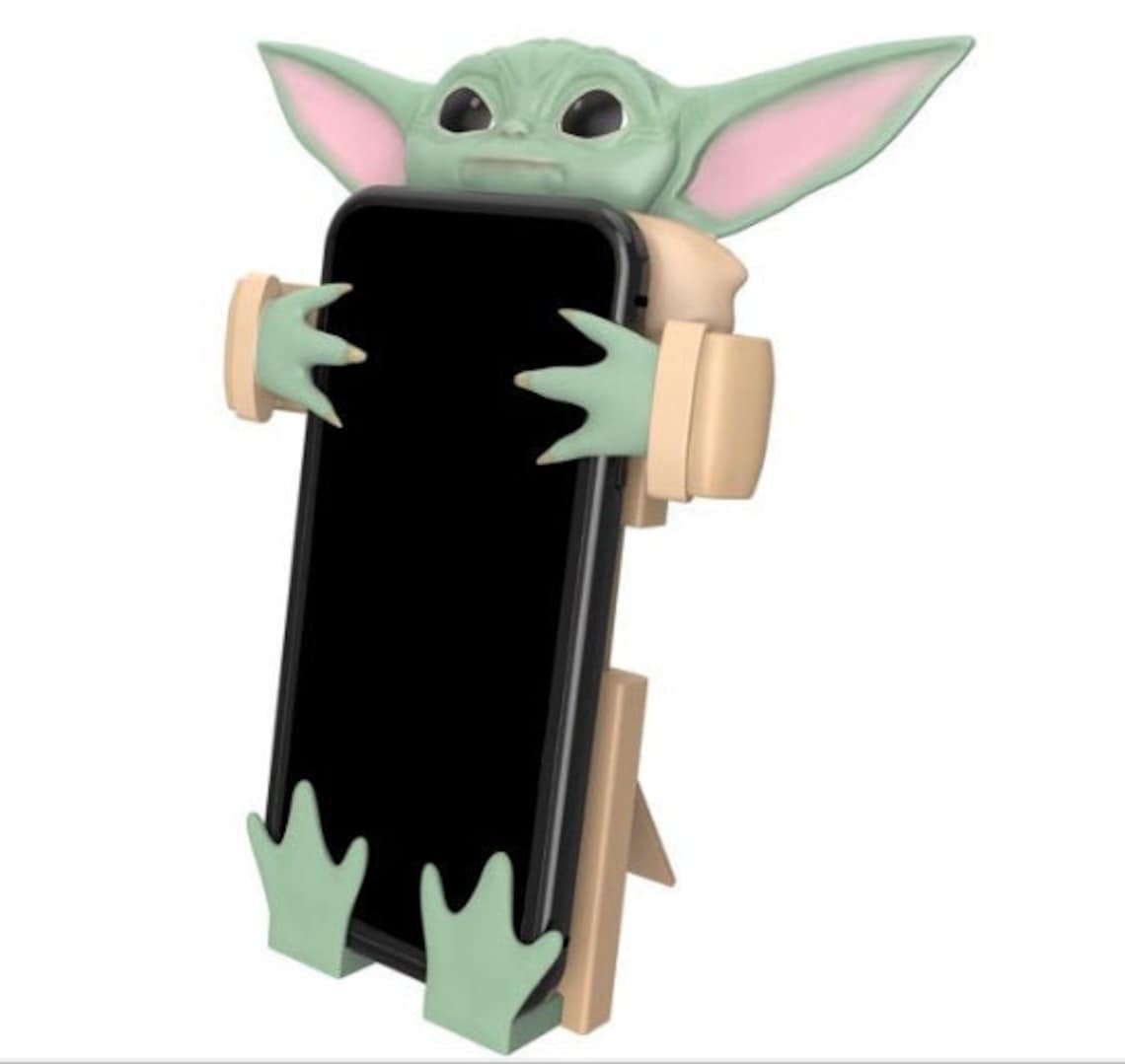 Baby Yoda CELL PHONE HOLDER Smartphone Holder The Child Etsy