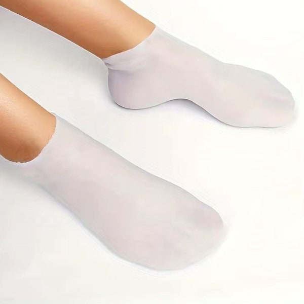 Women’s Silicone Moisturizing Socks for Dry/Cracked Feet- 2 colors availabke