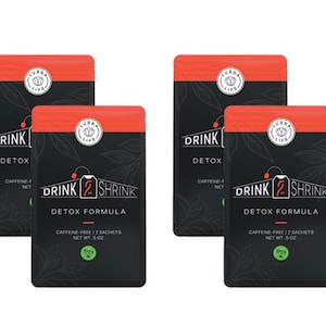 4 Packs (8 teabags) - Drink2Shrink Detox Formula