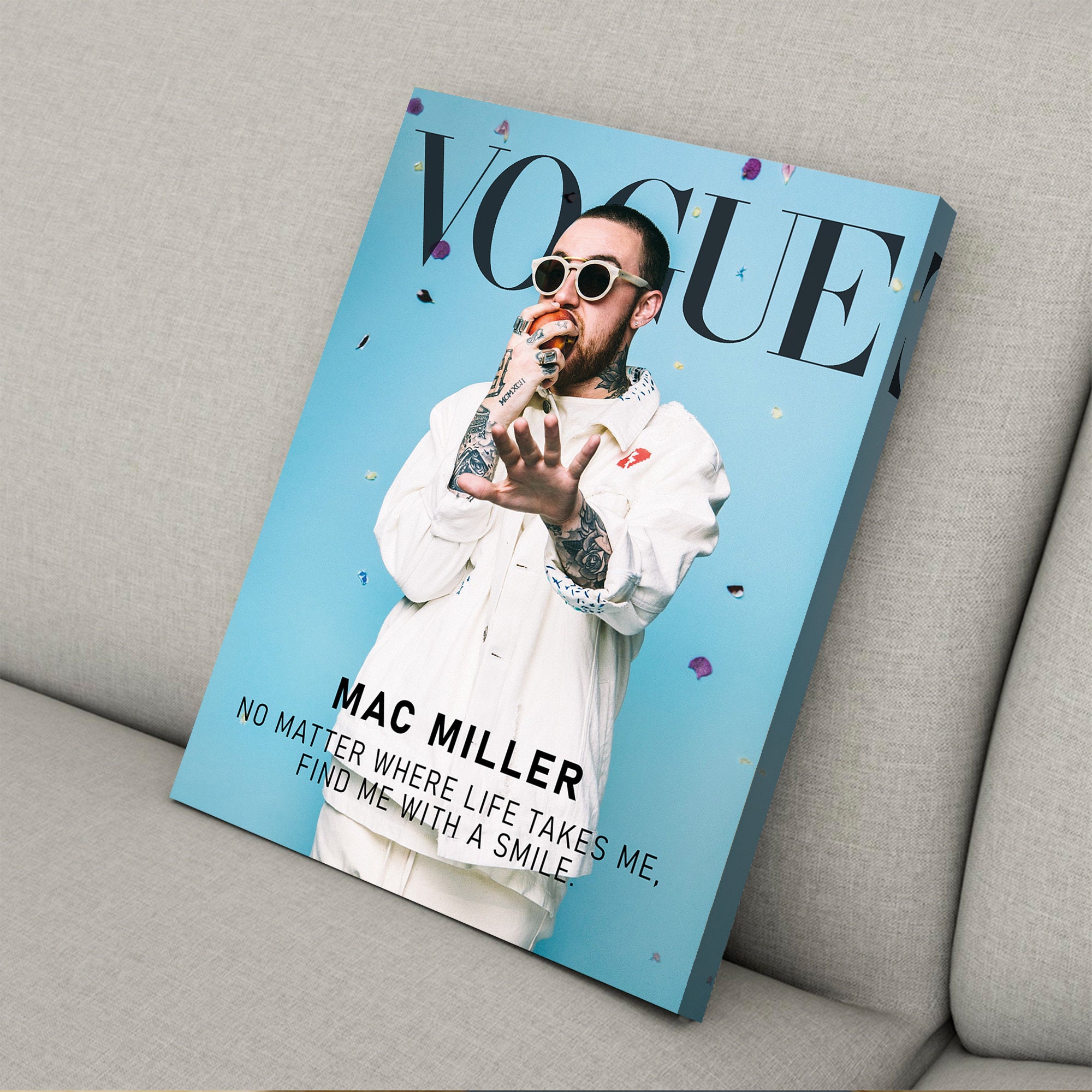 Mac Miller Canvas Mac Miller Poster Poster Canvas Wall Art Etsy