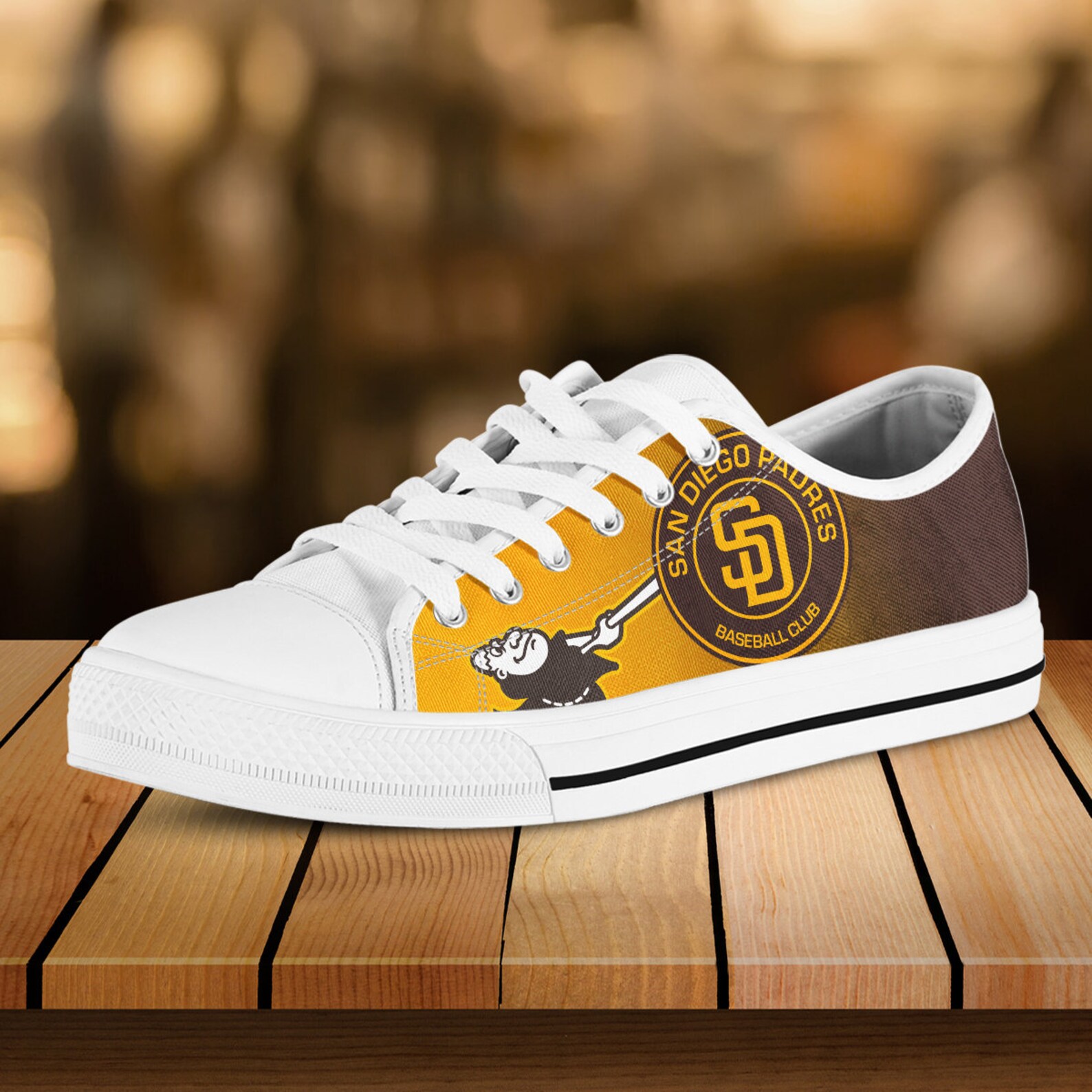 San Diego Padres Low top San Diego Padres Shoes Custom Shoe Etsy