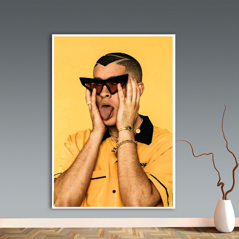 Bad Bunny Canvas Canvas Wall Art Vintage Music Art Playboy Cover Personalized Gift Playboy Bad Bunny Poster Home Decor Wall Art