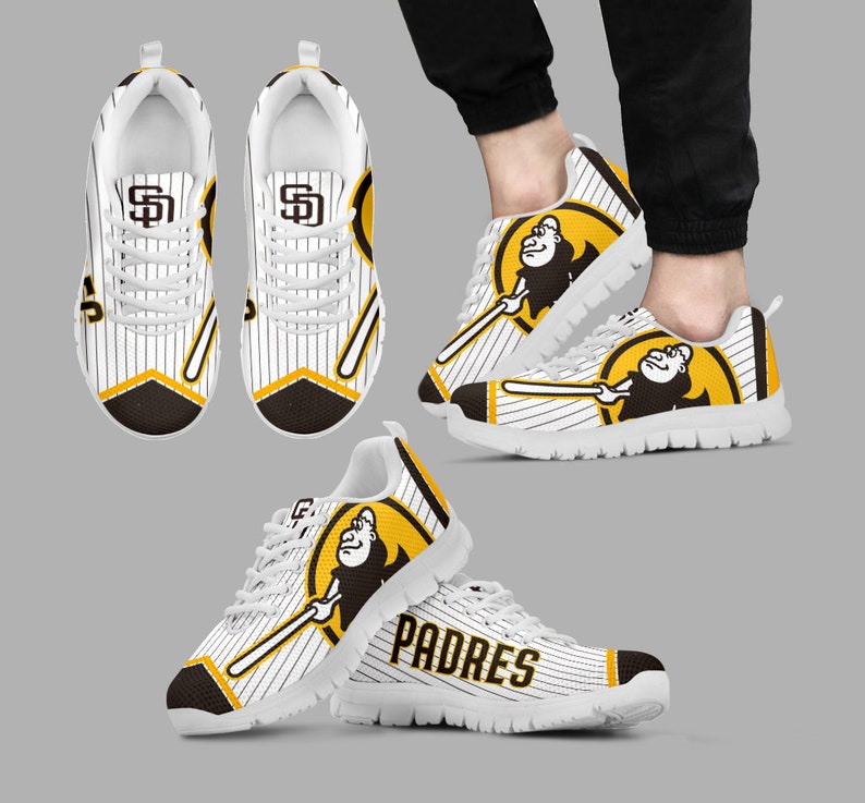 San Diego Padres Shoes San Diego Padres Sneaker Padres Logo Etsy