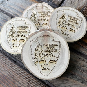 National Park Coasters, National Park Geek Gift, Park Lover, NPS Logo, Explore America, US Travel, Rustic Decor, RV life