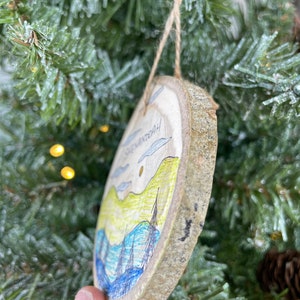 Shenandoah National Park Christmas Ornament Wood Slice Ornaments Shenandoah Virginia Souvenir Shenandoah Souvenir Shenandoah National Park image 3