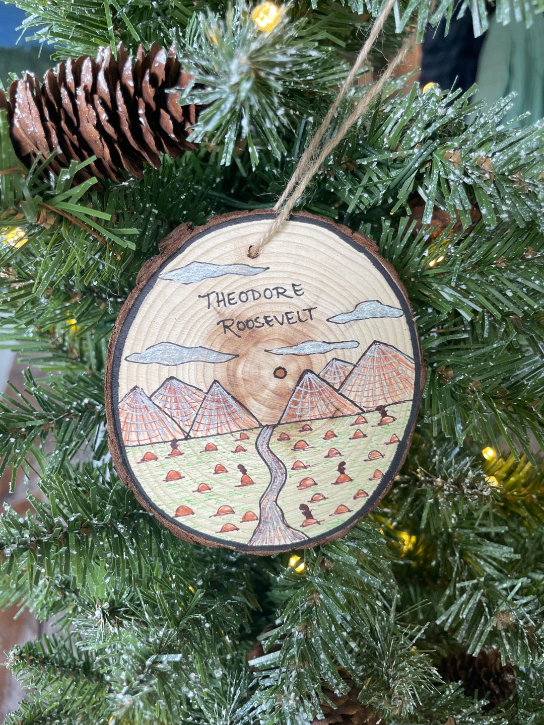 Theodore Roosevelt National Park Ornament, North Dakota Souvenir