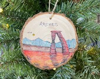 Arches National Park Christmas Ornament Arches Ornament Arches National Park Art Arches Souvenir Arches Moab Gift Arches National Park Gift