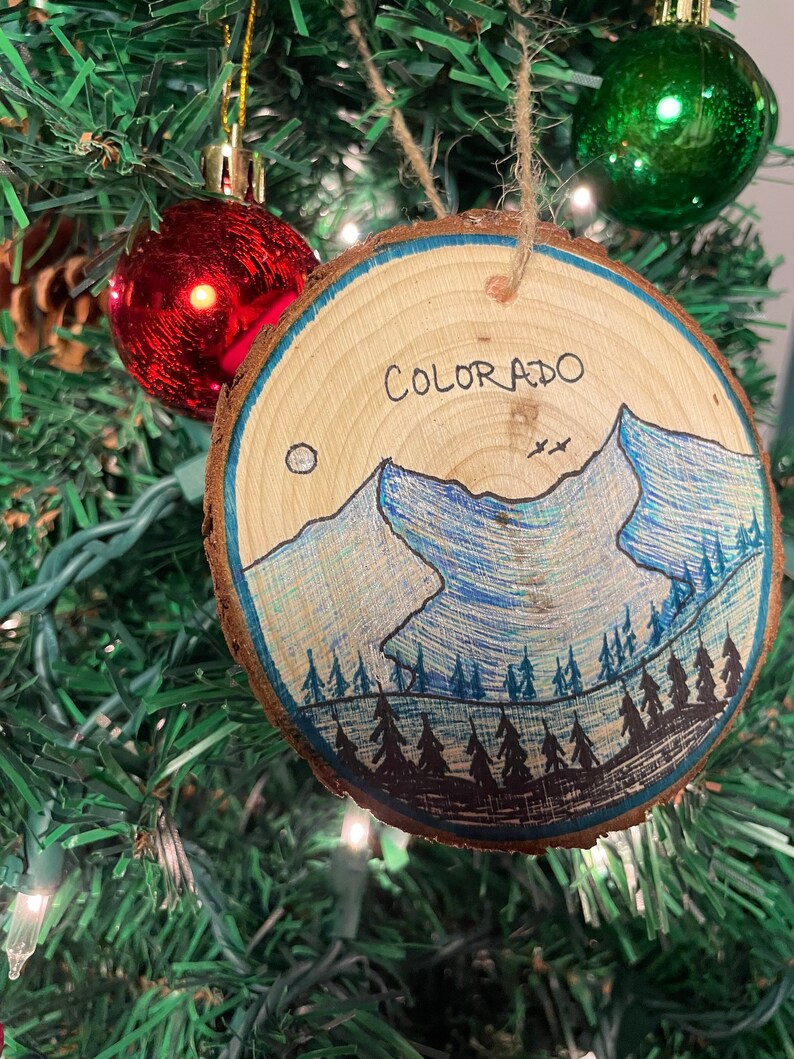 Handmade Colorado CO Denver Christmas Ornament Homestate Holiday Gift