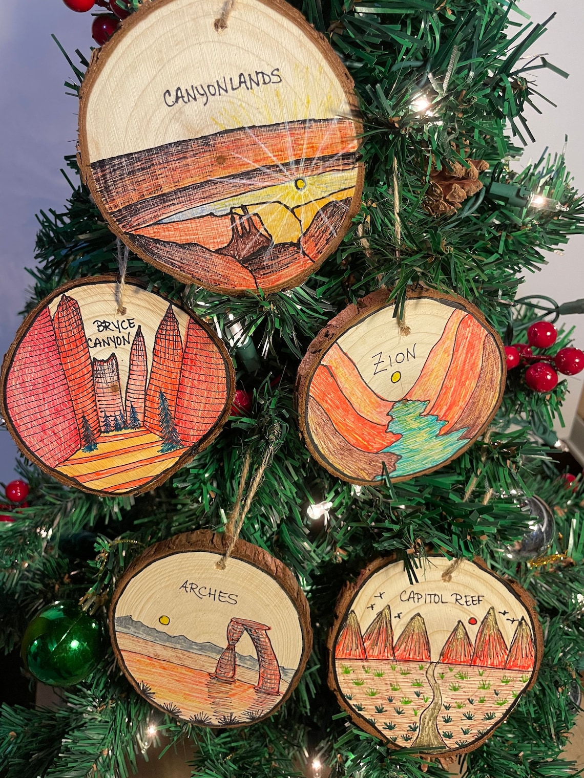Utah Christmas Ornaments 