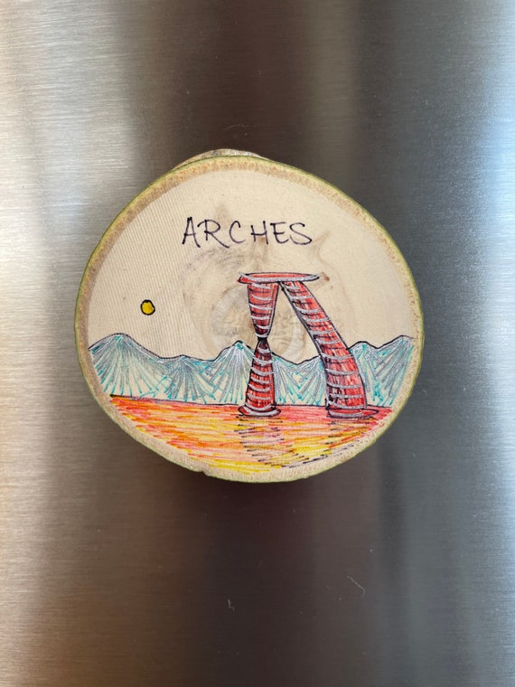 Arches National Park fridge magnet Utah travel souvenir 