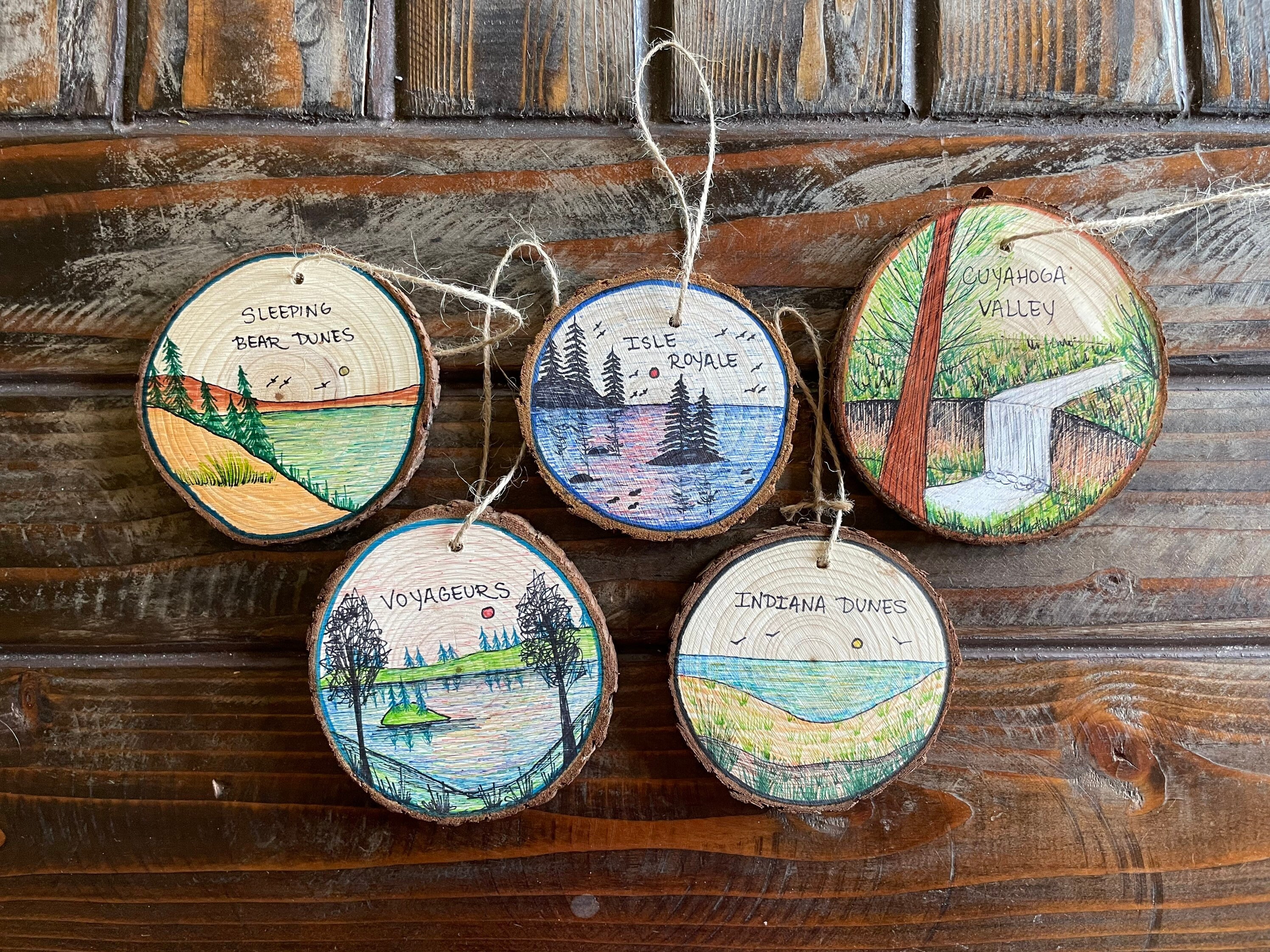 National Parks of the Great Lakes Ornaments Great Lakes Etsy