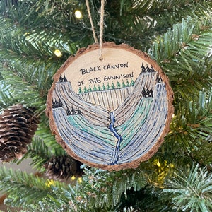 Black Canyon of the Gunnison Ornament, Montrose, National Park Ornaments, Black Canyon of The Gunnison, Road Trip, Colorado Gift