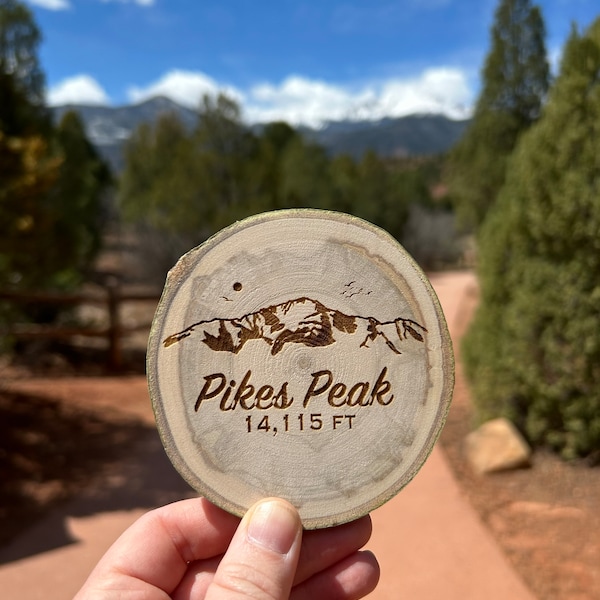 Pikes Peak Coaster, Pikes Peak Colorado, Fourteener Souvenir, Colorado Springs, Garden of the Gods, Hiking Coaster, Manitou Springs