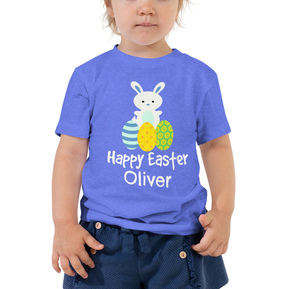 Kids Personalized Custom Easter Shirt, Boys Easter Shirt, Happy Easter