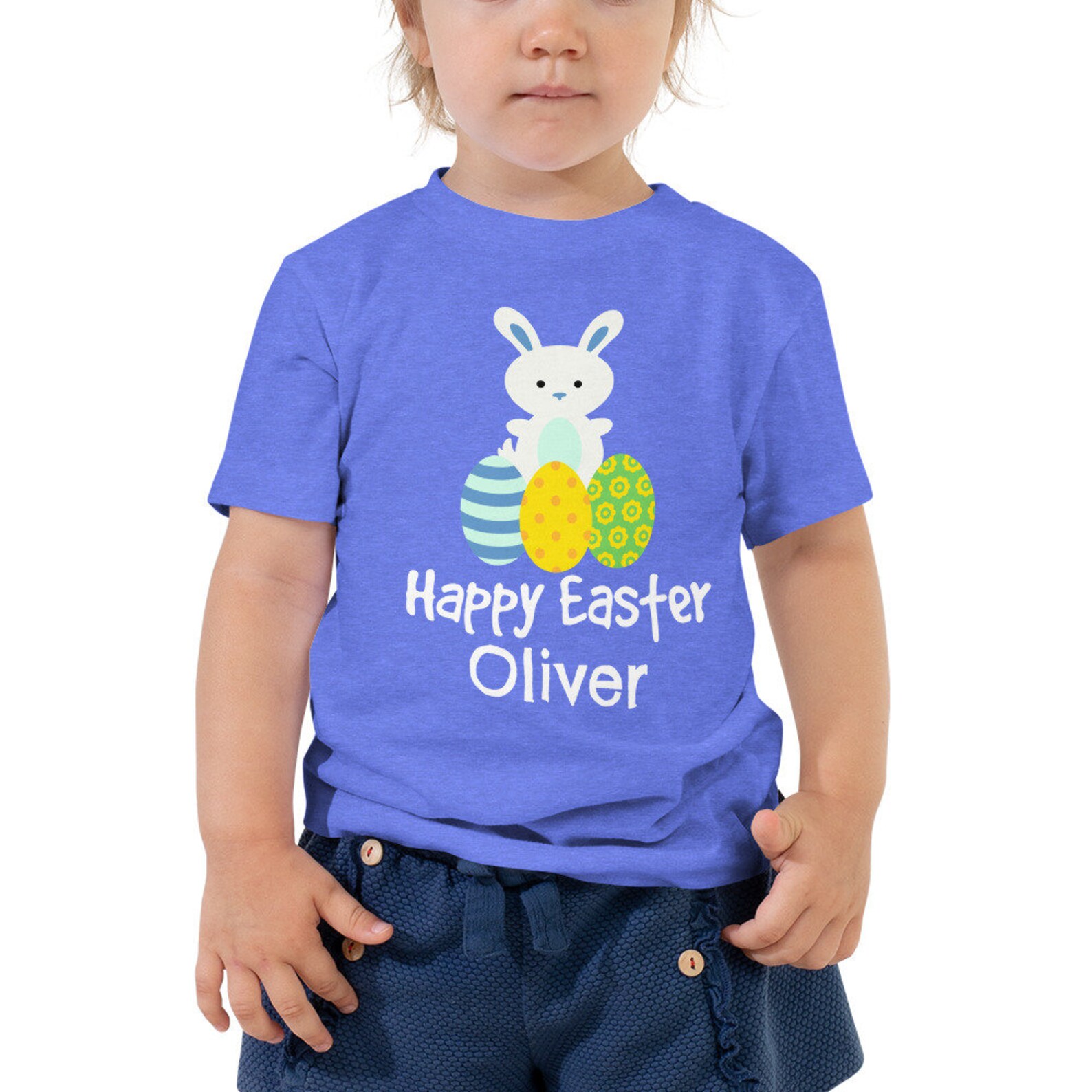 Kids Personalized Custom Easter Shirt, Boys Easter Shirt, Happy Easter