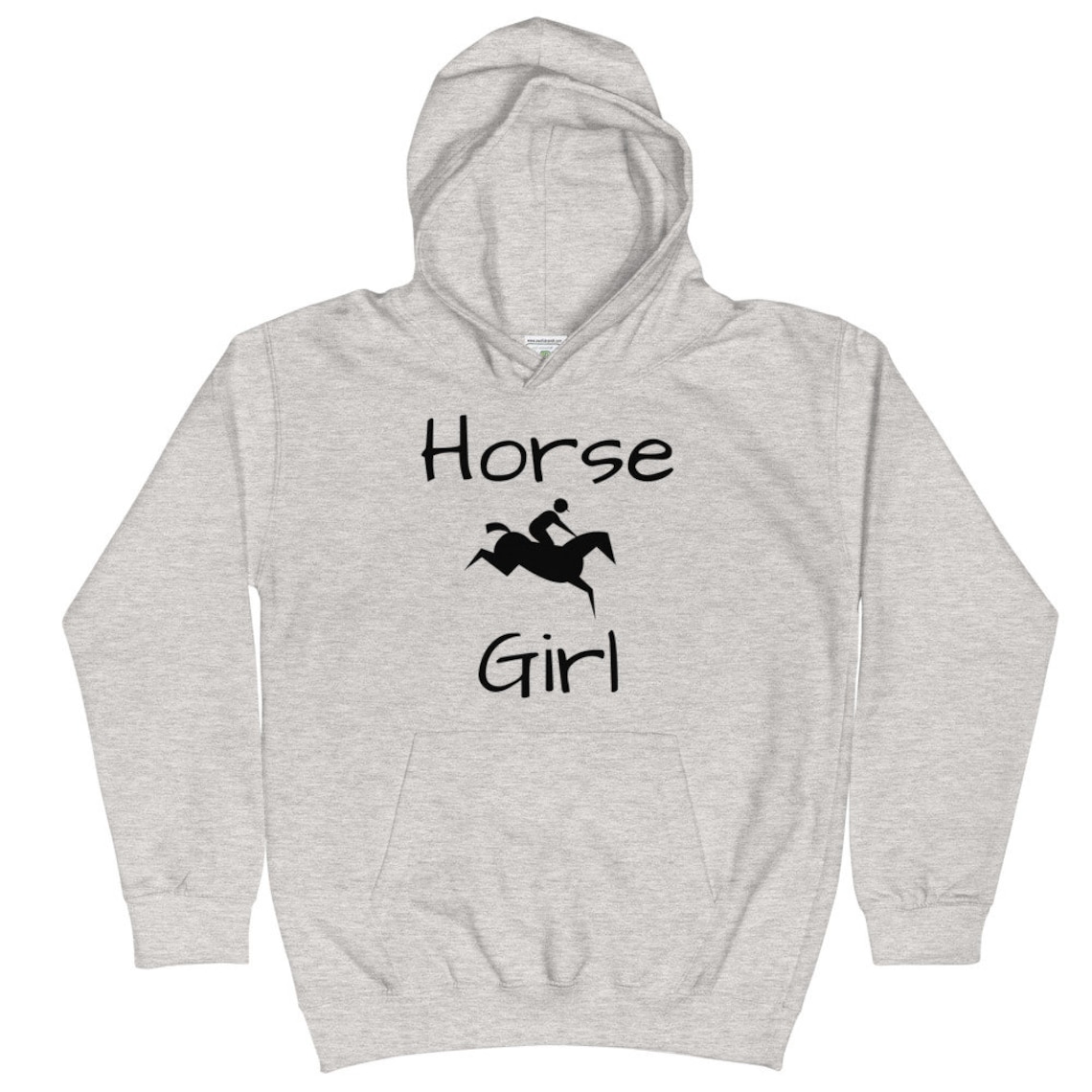 Horse Girl Hoodie, Pony Kids Equestrian Hoody, Horse Lover Hooded