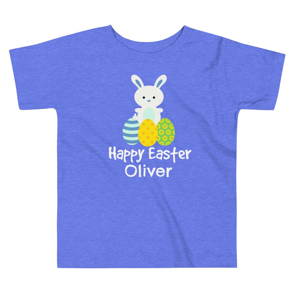 Kids Personalized Custom Easter Shirt, Boys Easter Shirt, Happy Easter