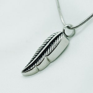 Personalized Feather Cremation Jewelry for Ashes Urn Necklace for Ashes of Human and Pet Cremation Necklace With Free Funnel Kit image 1