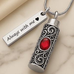 Urn Necklace For Human or Pet Ashes Cremation Jewelry Ashes Necklace for Ashes - Personalized Urns For Human Ashes, Dog or Cat Urn Necklace