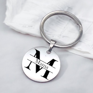 Monogram Mama Keychain for Women, Monogram Key Chain, Customized Keychain, initial keychain, Monogrammed Keychain, Birthday & Christmas Gift