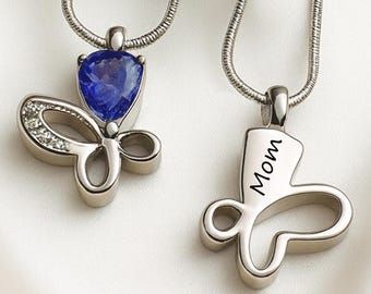 Butterfly Urn Necklace for Ashes Cremation Jewelry Urns For Human Ashes Jewelry Cremation Jewelry for Women, Urns for Ashes Keepsake