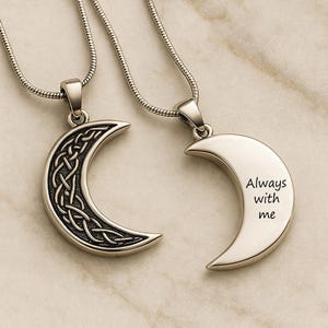 Vintage Moon Urn Necklace Cremation Jewelry Ashes Necklace for Human Ashes or Pet Ashes Cremation Necklace for Ashes Pet Ashes Necklace