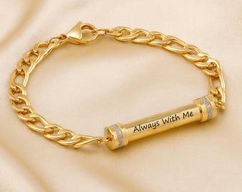 Personalized Cremation Jewelry for Human Ashes, Ashes Bracelet, Urn Bracelet for Ashes, Cremation Bracelet Dad Mom