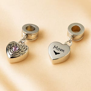 Cremation Ashes Pandora Urn Necklace Heart Pandora Urn Jewelry Urn