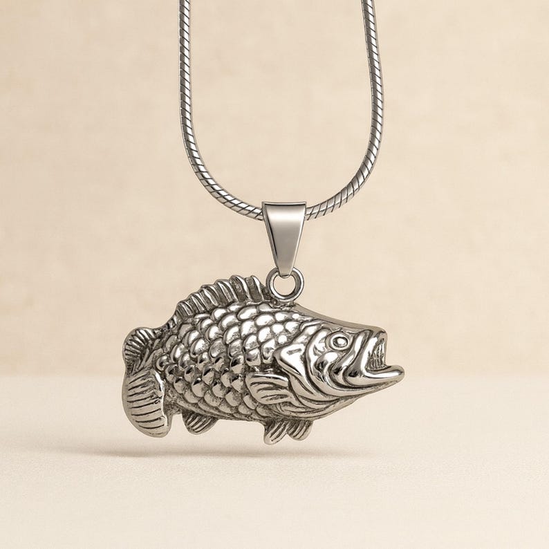 Firsh Urn Necklace For Human Ashes Urns Cremation Jewelry Fish Ashes Necklace Personalized Ashes Jewelry Includes Funnel Kit And Bag image 6