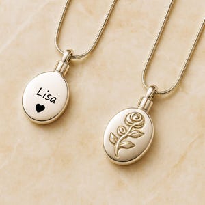Urns For Human Ashes Mourning Jewelry Ashes Necklace Jewelry Urn For Ashes Custom Cremation Jewelry Urn Necklace Included Funnel Kit And Bag image 3
