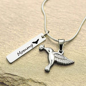 Urn ketting kolibrie crematie sieraden voor vrouwen rouw sieraden as ketting voor hond urn kat urn huisdier urn aangepaste urnen voor menselijke as With flower