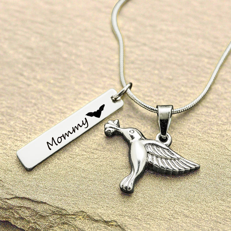 Urn ketting kolibrie crematie sieraden voor vrouwen rouw sieraden as ketting voor hond urn kat urn huisdier urn aangepaste urnen voor menselijke as With flower