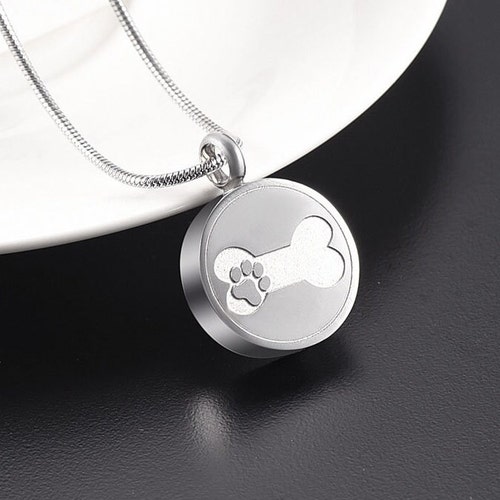 Pet Cremation Jewelry Pet Urn Ashes Necklace Pet Memorial Etsy