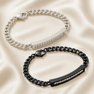 Joyería personalizada para cenizas humanas, pulsera para cenizas para hombres, pulsera para urna de cenizas, pulsera de cremación para papá y mamá. imagen 7