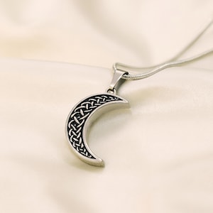 Vintage Moon Urn Necklace Cremation Jewelry Ashes Necklace for Human Ashes or Pet Ashes Cremation Necklace for Ashes Pet Ashes Necklace image 5