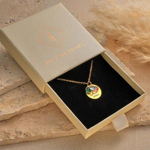 Personalized Mimi or Grandma Necklace with Custom Name - Grandkids Birthstone Jewelry Birthday Christmas Gifts for Yaya, Nanny, Nonna, Gigi image 9