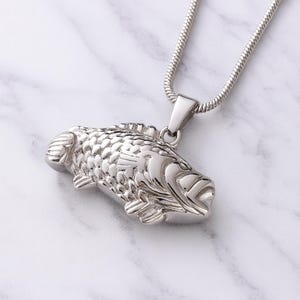 Firsh Urn Necklace For Human Ashes Urns Cremation Jewelry Fish Ashes Necklace Personalized Ashes Jewelry Includes Funnel Kit And Bag image 3