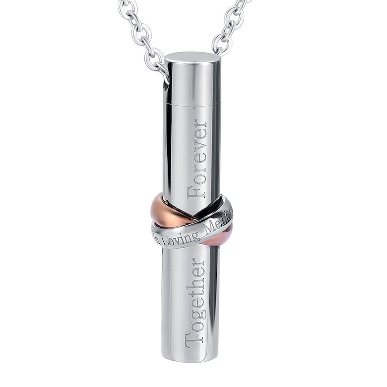 Cremation Necklace for Women Tube Cremation Jewelry for Ashes Ashes Necklace Dad Mom Baby Son Brother Grandpa A101 Urn Necklace for Ashes