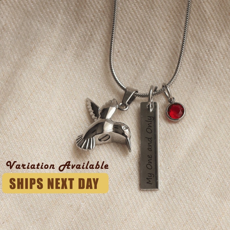 Personalized Hummingbird Cremation Jewelry for Ashesashes Etsy
