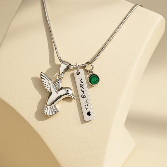 Urn Necklace Hummingbird Cremation Jewelry For Women Mourning Jewelry Ashes Necklace For Dog Urn Cat Urn Pet Urn Custom Urns For Human Ashes