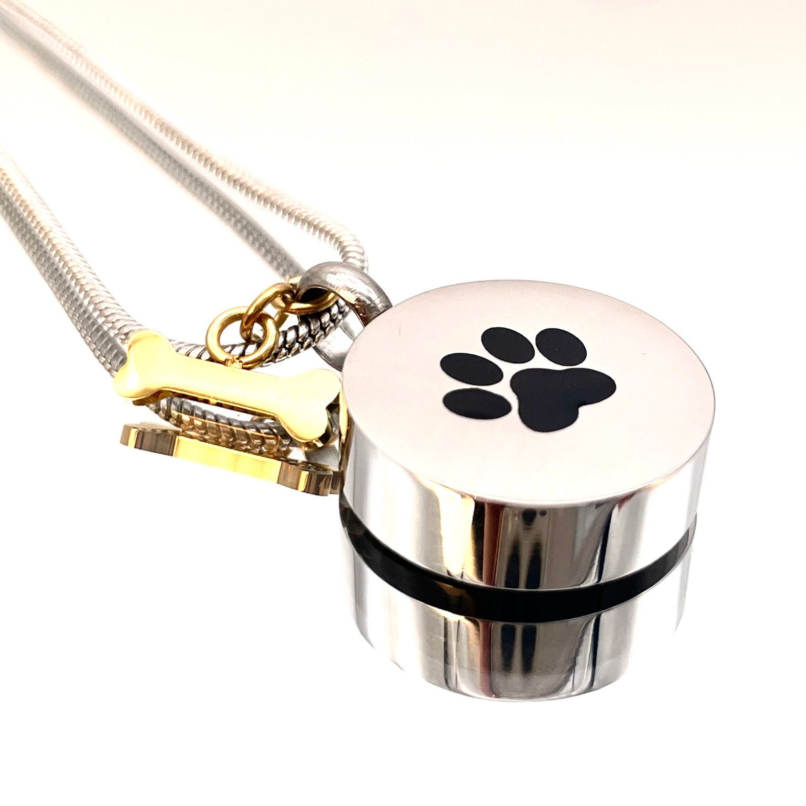 Personalized Dog Ashes Necklace Cremation Jewelry Custom Etsy