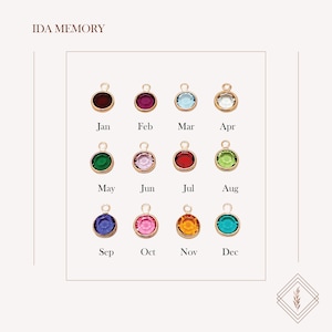 Birthstone Charm Gemstone Birth Stone Charm Gem Stone