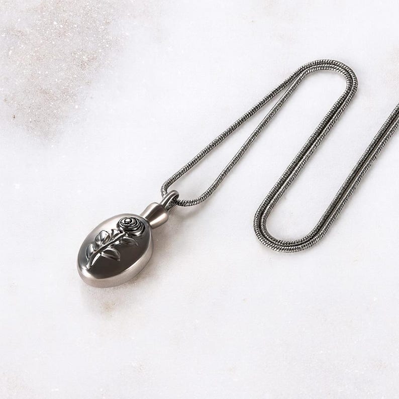 Urns For Human Ashes Mourning Jewelry Ashes Necklace Jewelry Urn For Ashes Custom Cremation Jewelry Urn Necklace Included Funnel Kit And Bag image 6