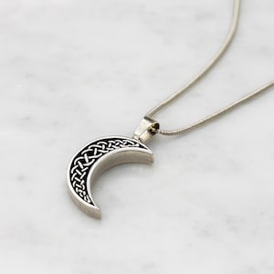 Vintage Moon Urn Necklace Cremation Jewelry Ashes Necklace for Human Ashes or Pet Ashes Cremation Necklace for Ashes Pet Ashes Necklace image 8