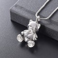 Personalized Teddy Bear Urn Necklace For Human Ashes \u2022 Custom Pet Urn \u2022 Pet Memorial Jewelry \u2022 Cremation Jewelry \u2022 With Free Funnel Kit