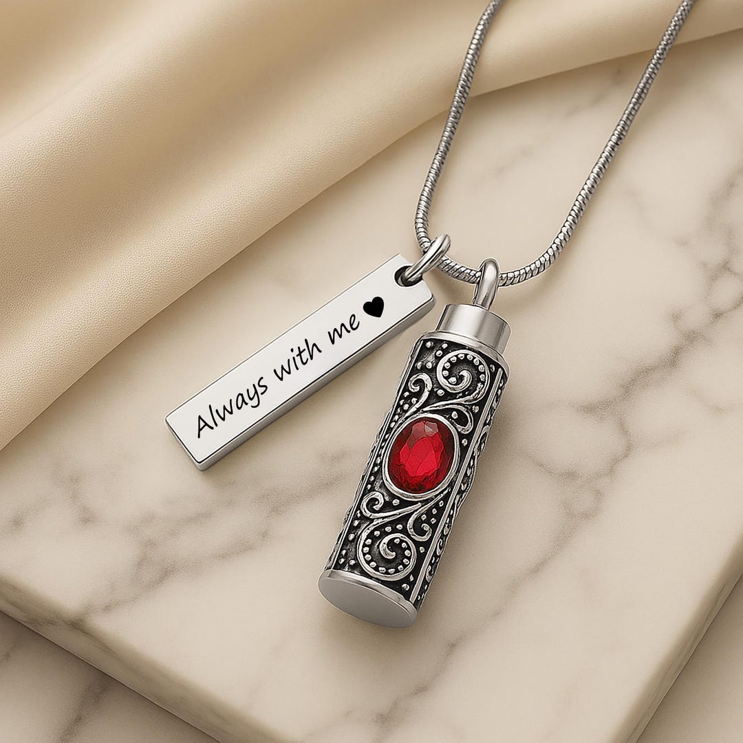 Urn Necklace for Human or Pet Ashes Cremation Jewelry Ashes Necklace ...