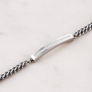 Joyería personalizada para cenizas humanas, pulsera para cenizas para hombres, pulsera para urna de cenizas, pulsera de cremación para papá y mamá. imagen 4