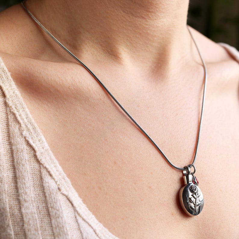 Urns For Human Ashes Mourning Jewelry Ashes Necklace Jewelry Urn For Ashes Custom Cremation Jewelry Urn Necklace Included Funnel Kit And Bag image 8